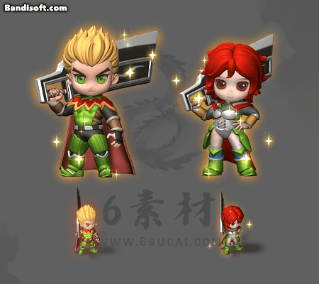 Q版男女一体时装-010